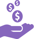 Money hand icon